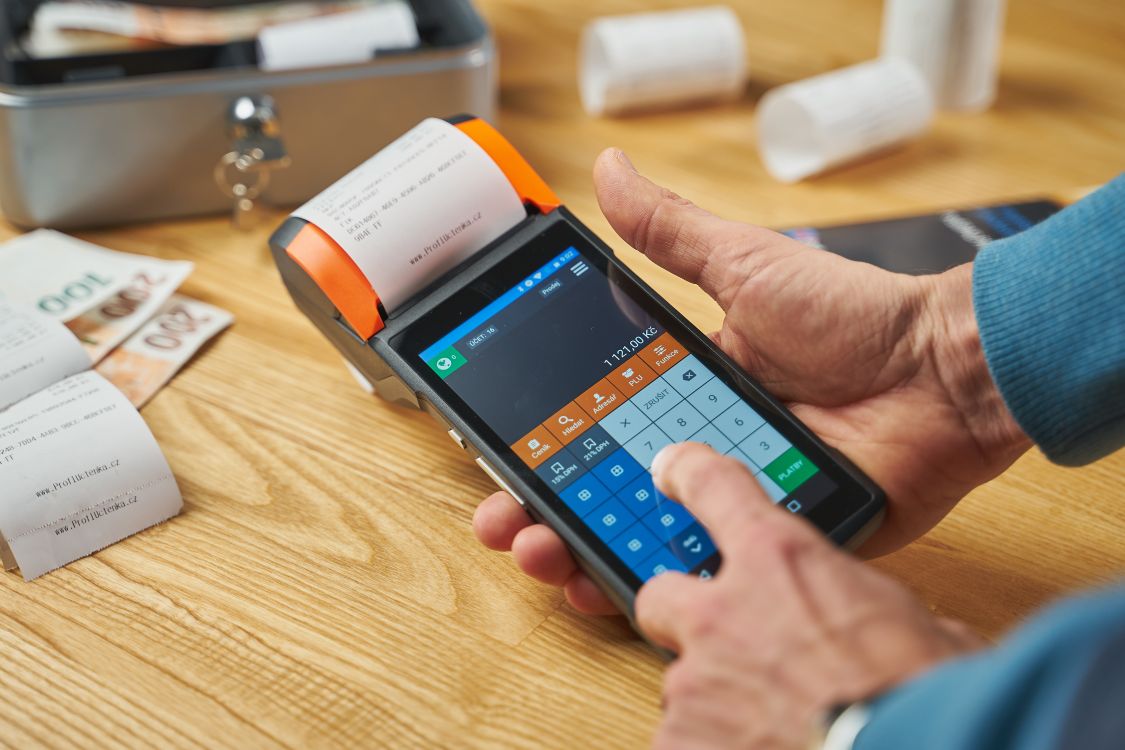 Kassensystem mit Tablet, Kartenterminal und Belegdrucker